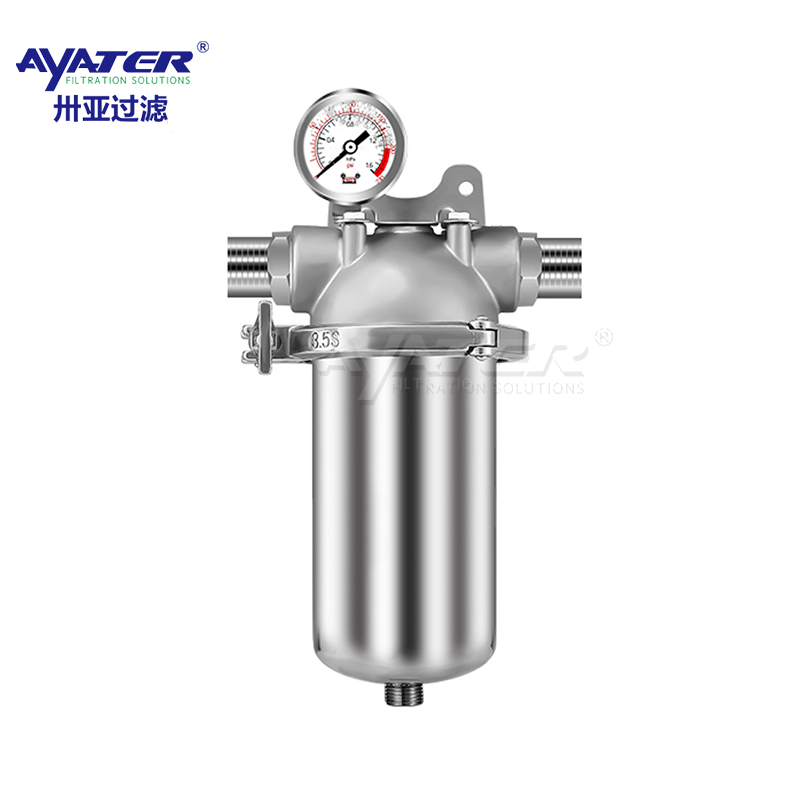 原廠定制單芯1um防腐蝕鋰電池過(guò)濾罐 卅亞過(guò)濾 固液分離