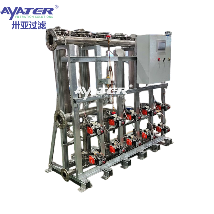  卅亞過濾列管式自清洗過濾器 自動(dòng)反沖洗設(shè)計(jì) 過濾面積大